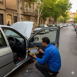 دیاگ و عیب‌یابی برقی رنو در محل تهران با اسکنر
