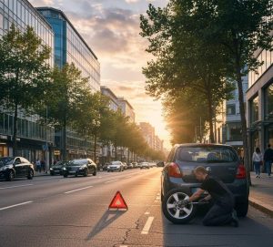 پنچرگیری سیار رنو در میرداماد با جک و آچار ترک‌متر